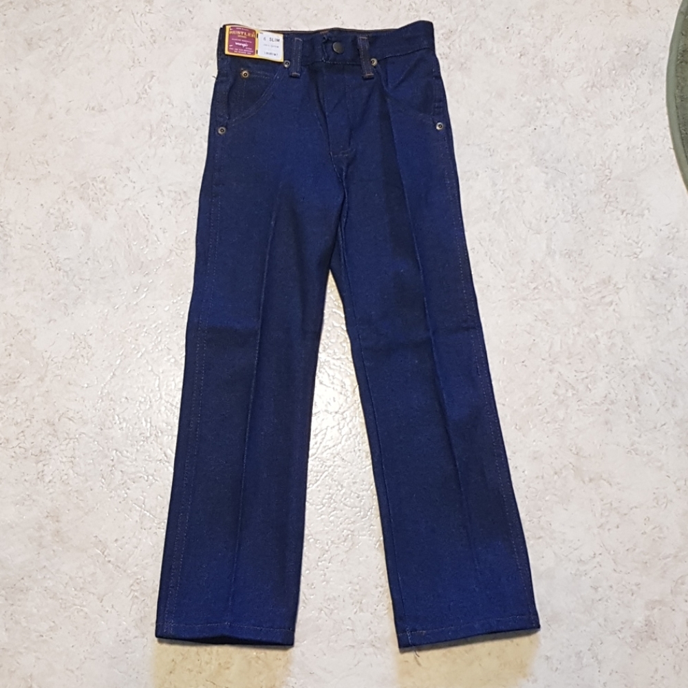 Vintage Kids Rustler Wrangler Jeans NWT